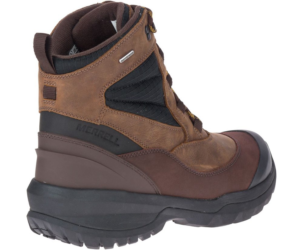 Kozaki Merrell Męskie Brązowe - Thermo Slush Mid Waterproof - 519048-EYK